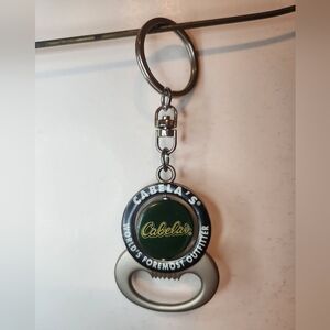 Cabela's World Famous Outfiters Bottle opener Keychain